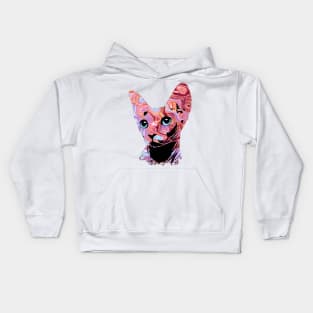 Pinky Sphynx Cat 683 Kids Hoodie